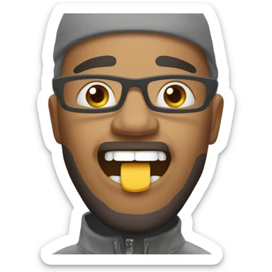 Flashing happy new year text sticker