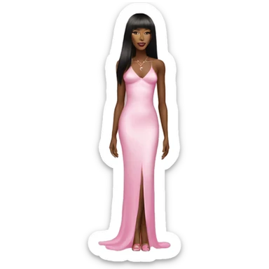 Naomi Campbell full body pink sticker