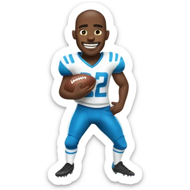 Football player doing the griddy  sticker