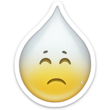 white water droplets sticker