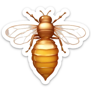 Rose gold honey sticker