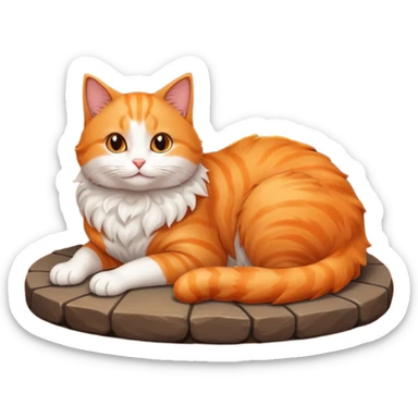 The cat on the heat sticker