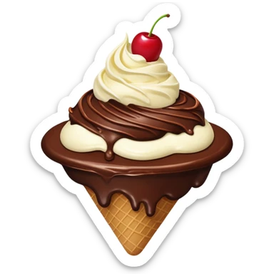 dessert flying island sticker