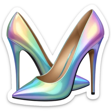 Iridescent heels sticker