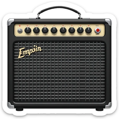 electric guitar amplifier sticker