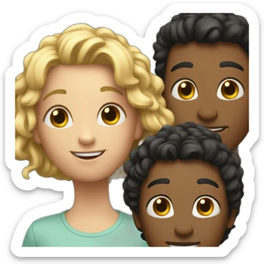 3 best friends  sticker