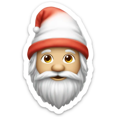 Cute Gnome without eyes with big beanie  sticker