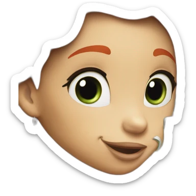 little mermaid drinking beer sticker