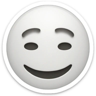 mask smiley flattened on top sticker