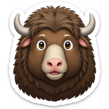 musk ox sticker