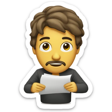 juez sujetando un papel con leyes sticker