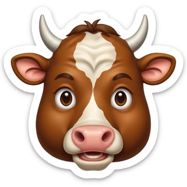 😏+🐮 sticker