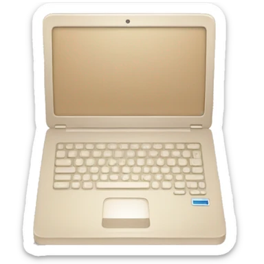 Laptop beige  sticker