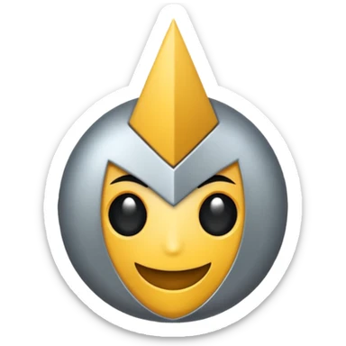 En lang tynn metall-spiker sticker