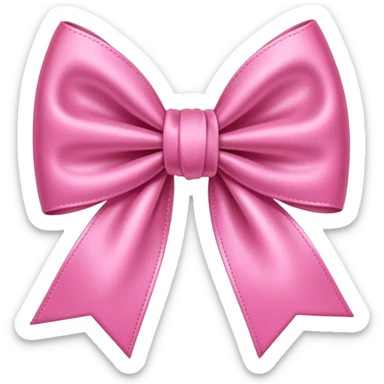 A cute pink bow emoji sticker