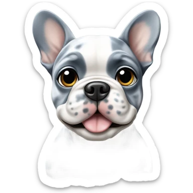 Blue merle french bulldog sticker