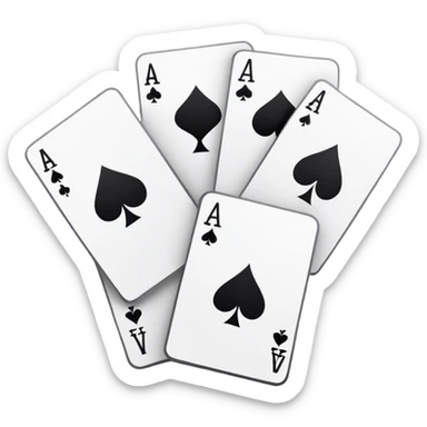 black cards with wite words sticker