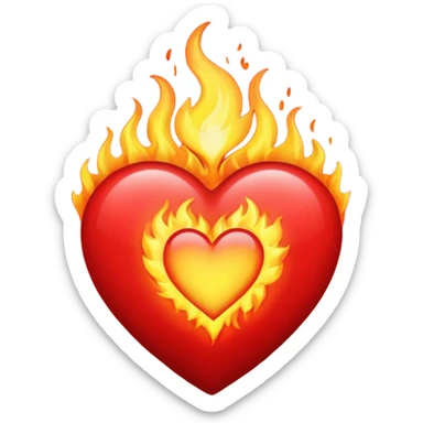❤️ + 🔥 sticker