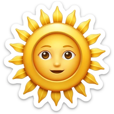 Sun rays sticker