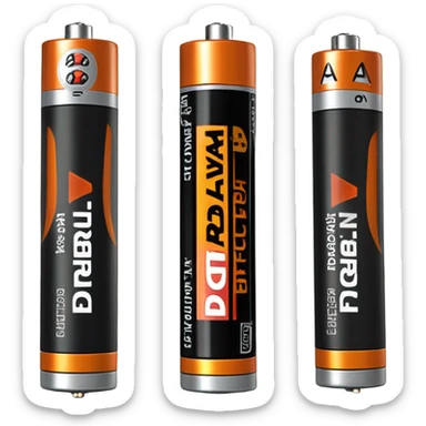 AA battery duracell sticker