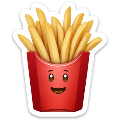Wendy’s fries sticker