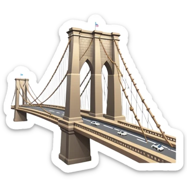 Brooklyn bridge sticker