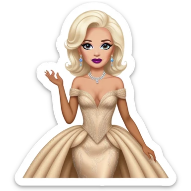 Biden as a drag queen sticker