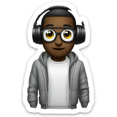 DJ beat maker dark sticker