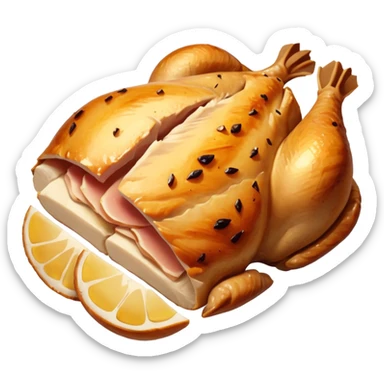 pechuga asada en rodajas sticker
