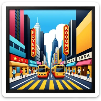 Hongkong Hollywood Street sticker