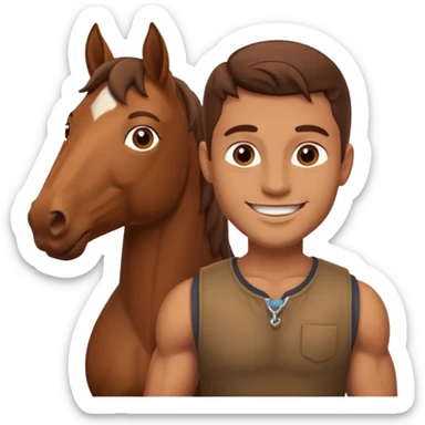 maternity male with horse sticker