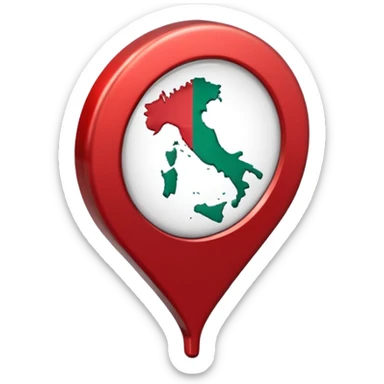 location pin italy sticker