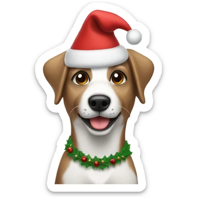 Christmas dog  sticker