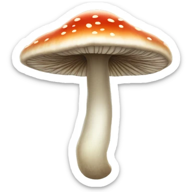 alien mushroom sticker