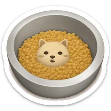 kibble dish sticker