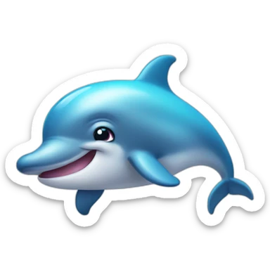 cute dolphin sticker