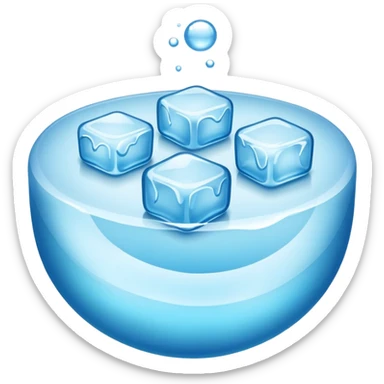 circle ice cube sticker