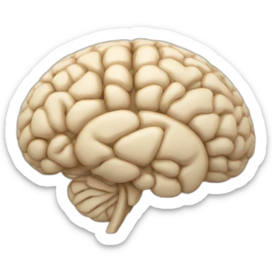 Brain with note tool sticker