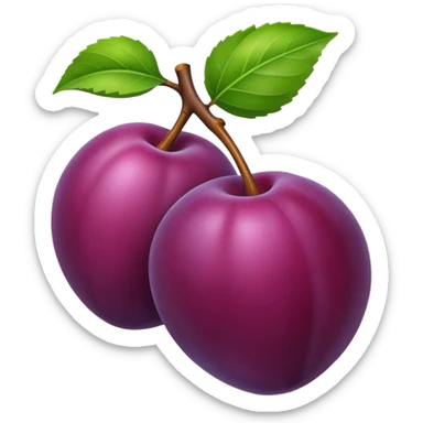 Plum sticker