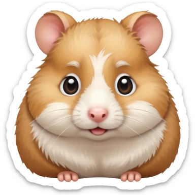 Emotional hamster  sticker
