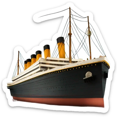 The titanic ship sticker