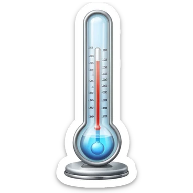 Thermometer to sticker