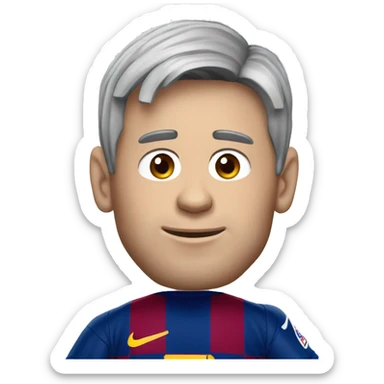 Andres Lionel Messi At Barcelona FC sticker