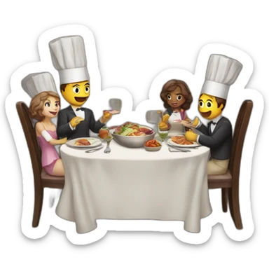 Dinner sticker