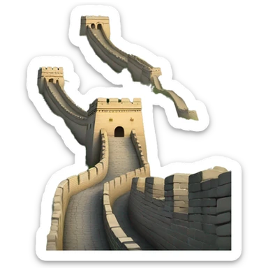 great wall of china sticker