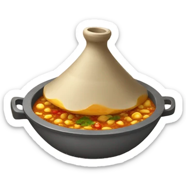 Marocain qui mange un tajine  sticker
