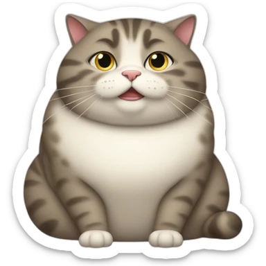 Fat Cat sticker