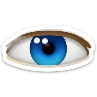 ojos azules sticker