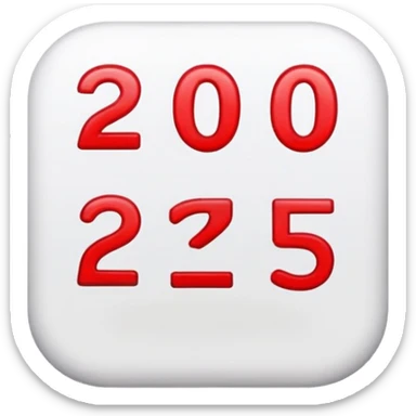 the red undelined "100 points" emoji, but with "20" instead of "100" sticker