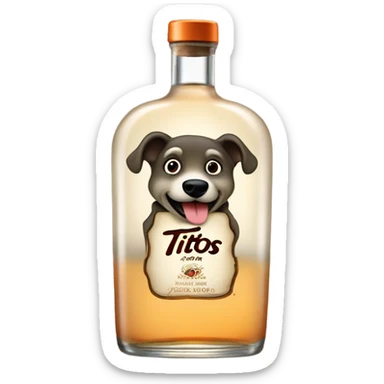 Titos vodka sticker